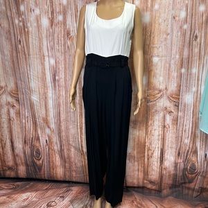 Vintage 90’s Sheri‎ Martin Belted Sleeveless Jumpsuit